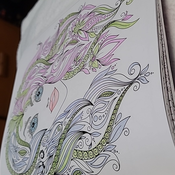 Adult Coloring Book Designs:The Colours of Fantasy,Creative Moments … - Picture 7 of 7